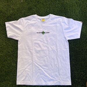 Bape White Short Sleeve Tee